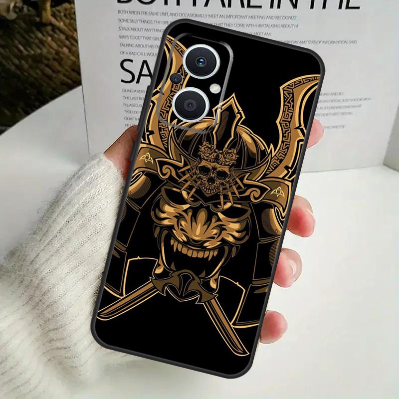 Samurai Mask Demon Phone Case For OPPO Reno 8 7 Lite 8T 11 12 13 14 14F 10 Pro OPPO Find X8 X6 X5 X9 Pro Cover