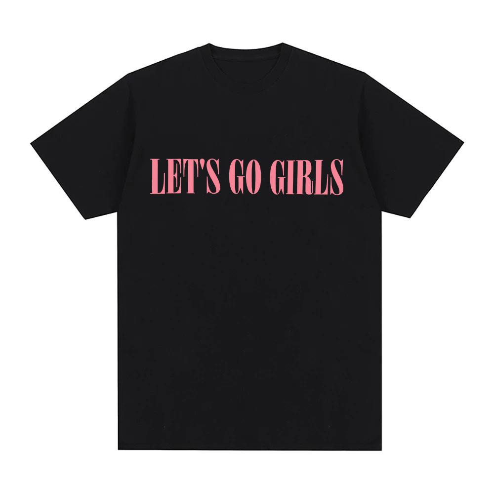 Shania Twain Let s Go Girls T-Shirt Summer Short Sleeve Cotton O-neck Tshirts Unisex Casual Tee Tops XS чёрный