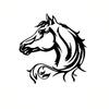 Horse Head Art Sticker Car Stickers Vinyl Decor Decal For Automobile Motorcycle Windows Trucks Bumper Auto Tuning Accessories