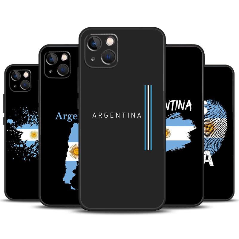 Argentina Flag Case For iPhone 16 15 14 13 12 11 Pro Max Mini X XR XS Max 7 8 Plus 2 Bumper Cases Cover