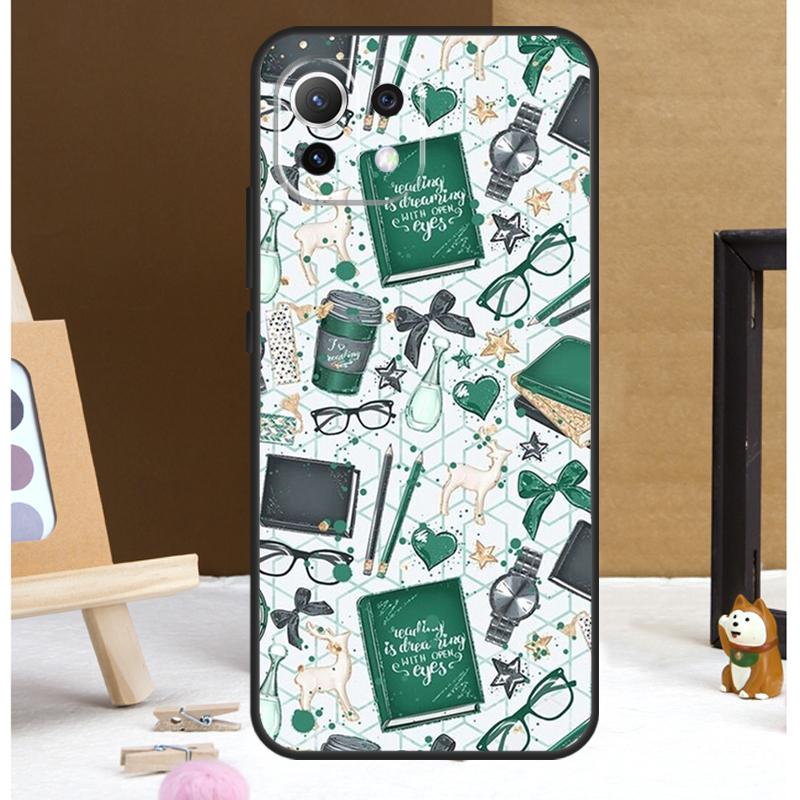 Books And Coffee Case For Xiaomi 13T 14 Pro 11T 12T 12 13 Lite POCO X6 X3 X4 X5 F5 Pro F3 M5s M6 Pro Cover