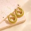 Raffinate Ear Cuff in Acciaio Titanio Oro 18k per Donna