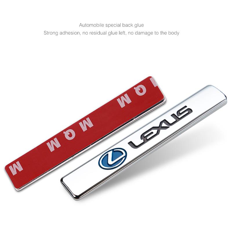 PYZW6 3D Metal Logo Stickers Car Body Trunk Emblem Decal For Lexus F SPORT ES RX NX LS UX LM LX GX LC RZ IS CT GS RC HS SC TX LBX IS30