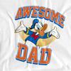 Disney Unisex Adult Awesome Dad Donald Duck T-Shirt