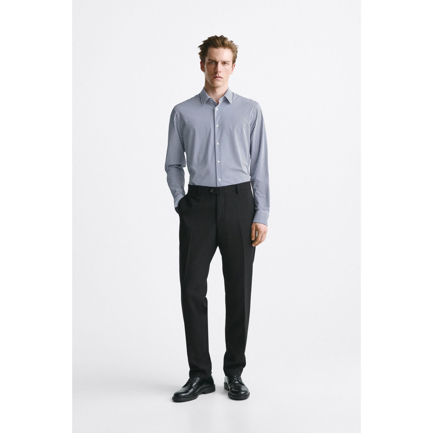 

STRIPED ELASTIC SHIRT