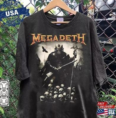 Megadeth Thrash Band Unisex Black Cotton T Shirt Full Size S-5XL