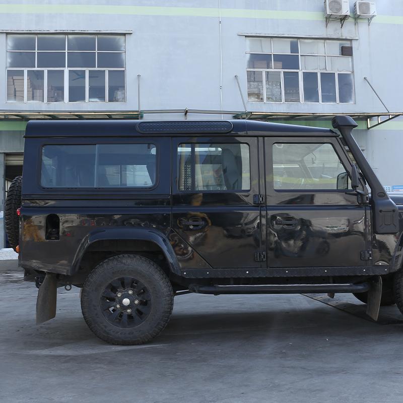 For Land Rover Defender 90 110 130 2004-2018 Alloy Car Roof Door Side Window Glass Protection Panel Stickers Car Accessories