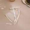 Ballet Style 4cm Bow Duckbill Hair Clip - Sweet Ribbon Hair Accessory