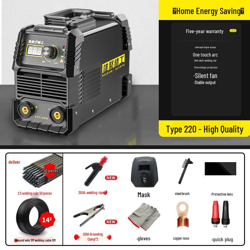 220V/380V Dual Voltage Handheld Gasless MIG Welder for Home and Industrial Use