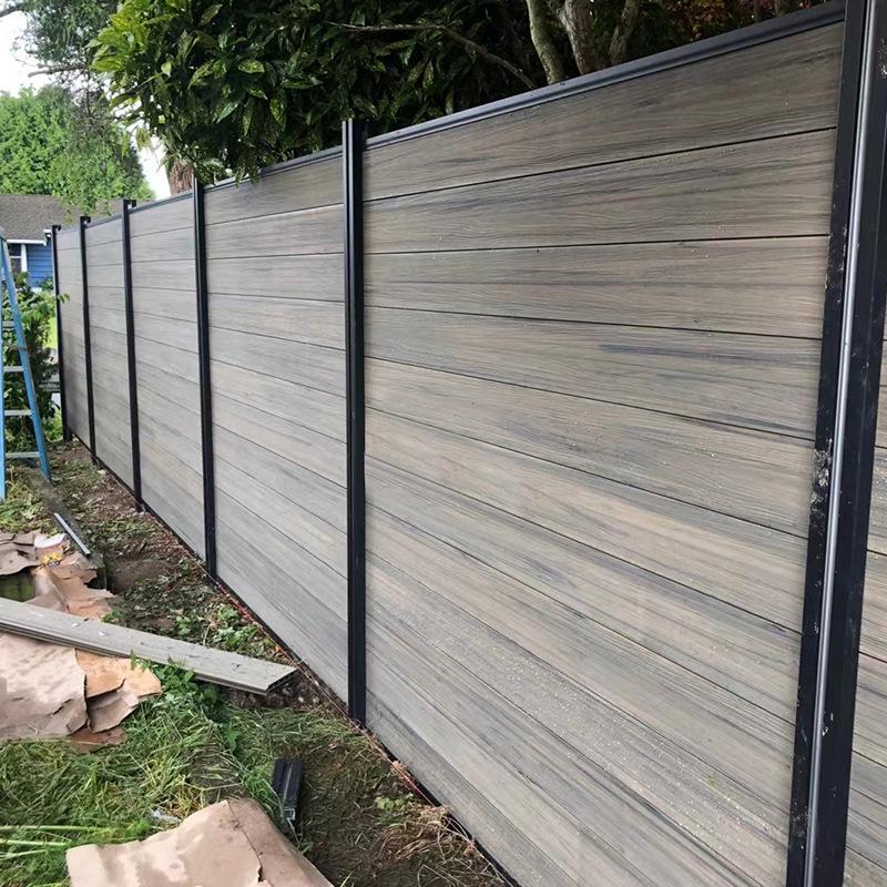 Aluminum Alloy Wood-Plastic Composite Fence for Gardens and Villas