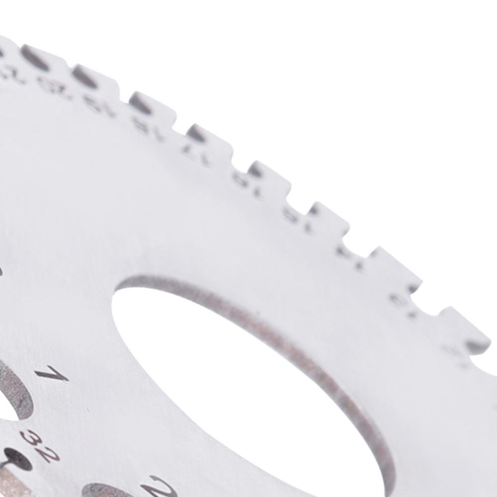 Round Dual Sided Design Thickness Gauge  for Wire, Sheet Metal, Paper, Leather, Wood