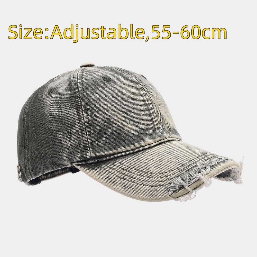 Adjustable Duckbill Hat Breathable Sun Protection Cap Casual Washed Baseball Cap