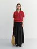 Deonseuteu Unisex Chunky Polo Knit_Udsw6B126_Red