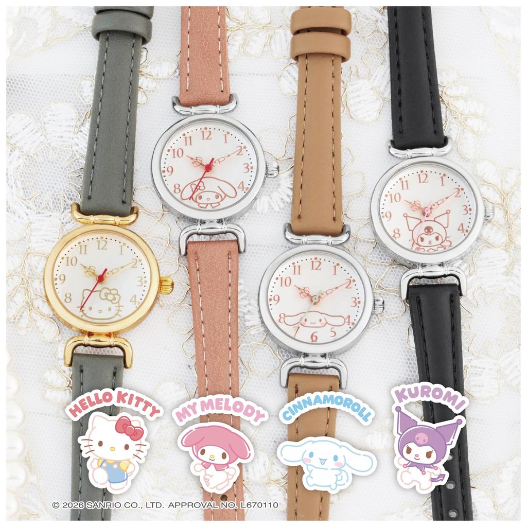 Sanrio Characters Case Cute for Antique-Style Watch, Adults, CR3C0009, Women's