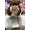 55cm Soft Vinyl Doll Toddler Girl Doll 3-D Life Like Doll Educational Reborns Collectable Dolls Kids Parenting Game Toy