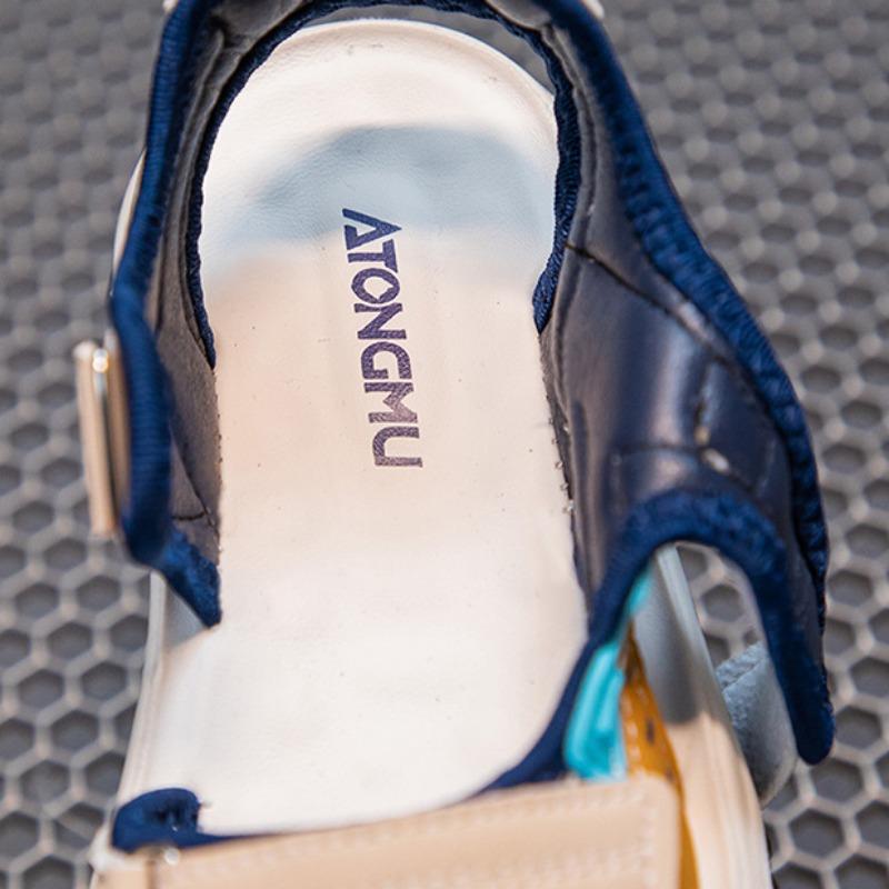 Children's Light Sandals Summer Boys Bag Head Cool Slippers Girls Hollow Beach Shoes