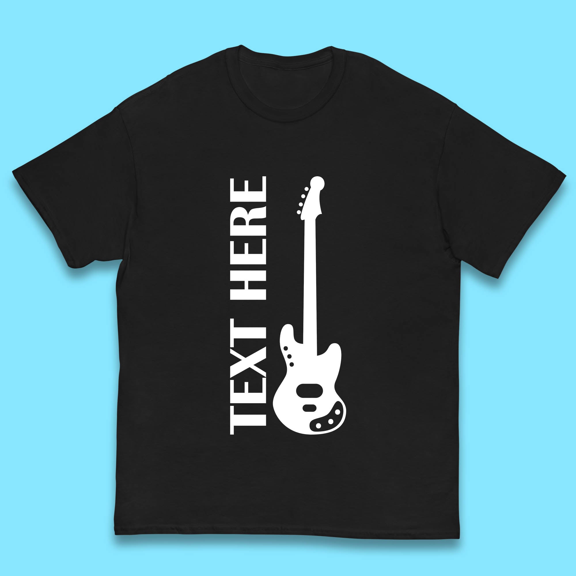 Personalised Guitarist Your Text Here Guitar Player Musician Music Lover Kids T Shirt 160