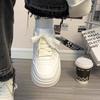 Little White Shoes Women's 2025 New Popular Casual Shoes Women's Shoes Autumn Breathable Niche Versatile Thick Baseplate Shoes Women