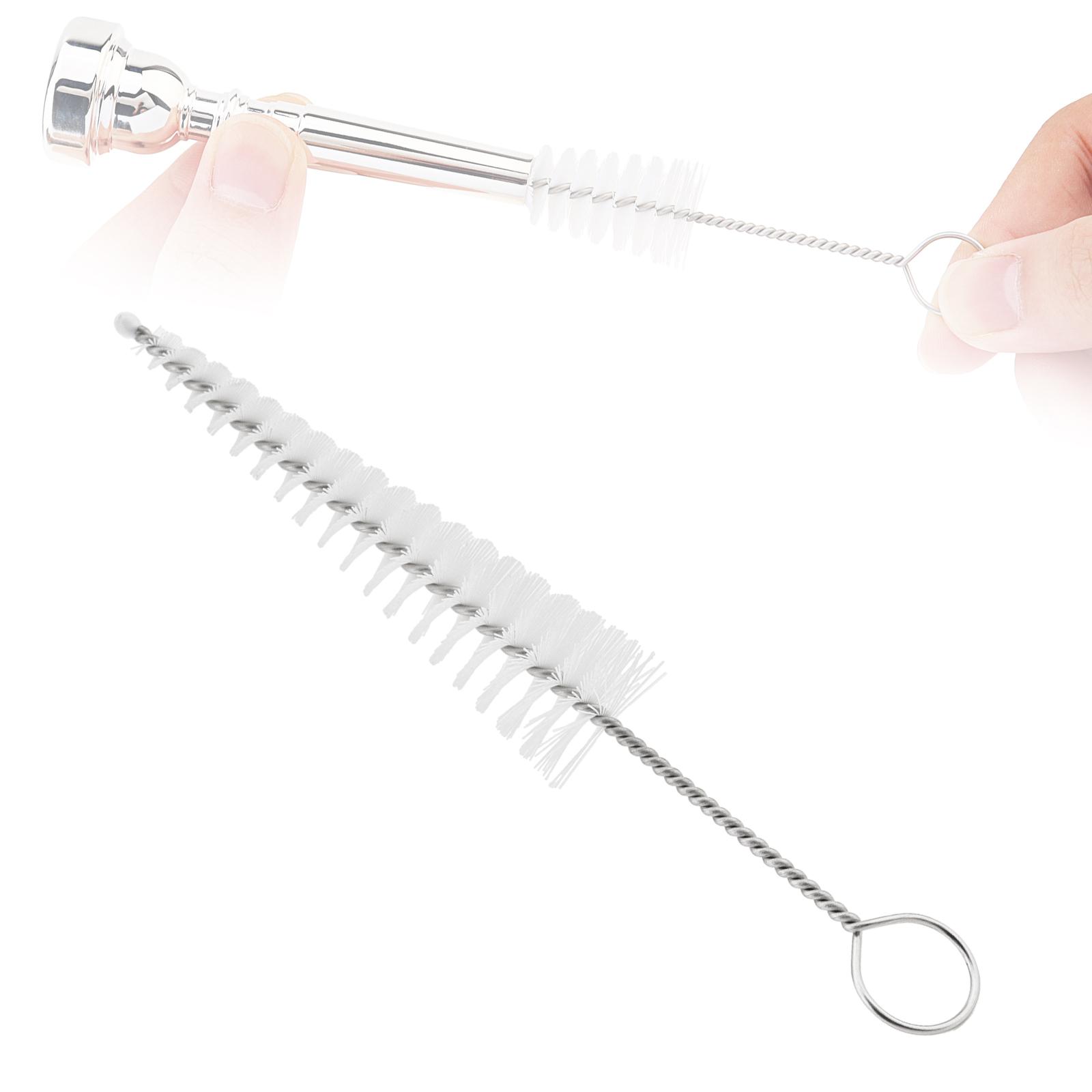 

Нейлоновая щетина Щетка для чистки мундштука трубы из нержавеющей стали Сверхпрочный тромбон Валторна Туба Профессиональный инструмент для обслуживания