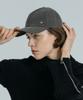 DOLIGRAM Basic Cat Rivet Washed Cap Gray