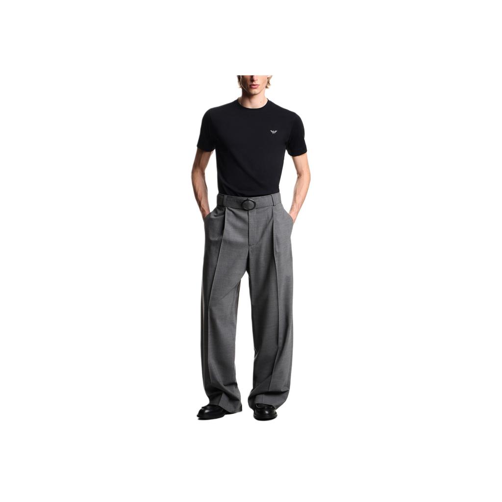 Emporio Armani Tricou Bărbați cu Mânecă Scurtă, Croială Slim Fit, Bumbac, Broderie Vultur EM005396-AF13715-UB118