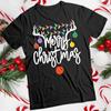 Mens and Womens Festive Colors Christmas Tree Christmas T-Shirt Tee #MC