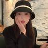 Princess Cloche Hat Handmade Woolen Hat Elegant Sun Hat Surprise Gift for Girlfriend for Vacations French Style