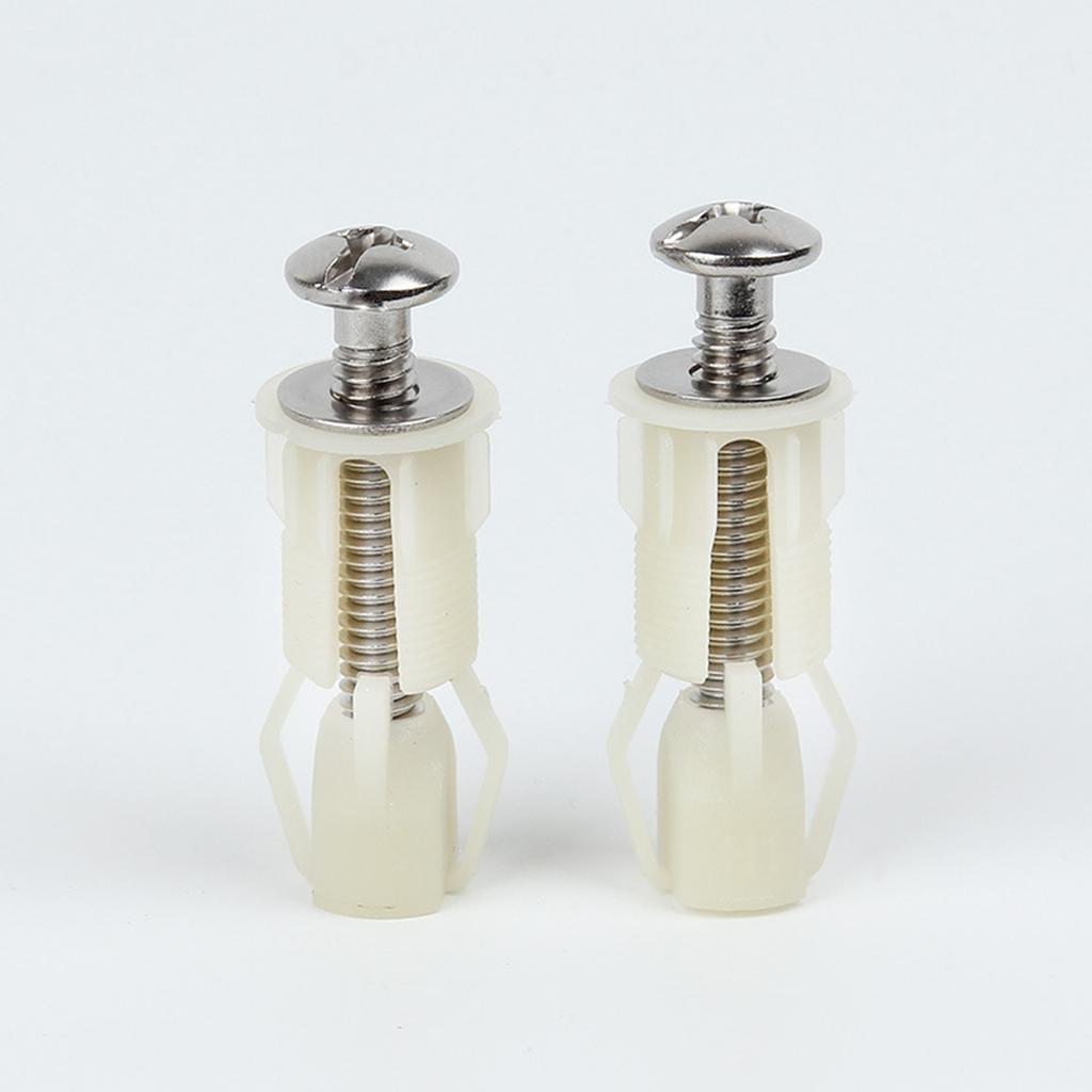 Upgrades Toilet Seat Hinge Bolts Toilet Seat Fastener Quick Fix Screws Replacement set for Stable & Secure Installation