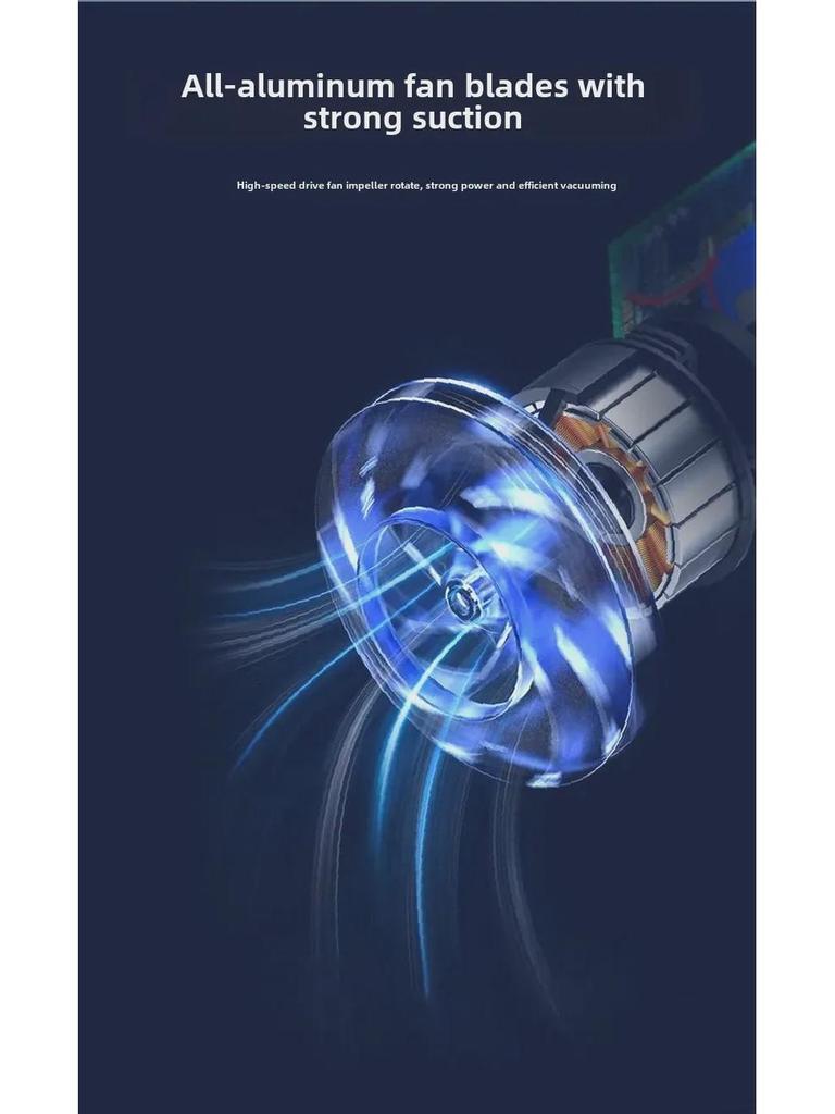 Compact Portable Car Vacuum Cleaner with High Suction Power