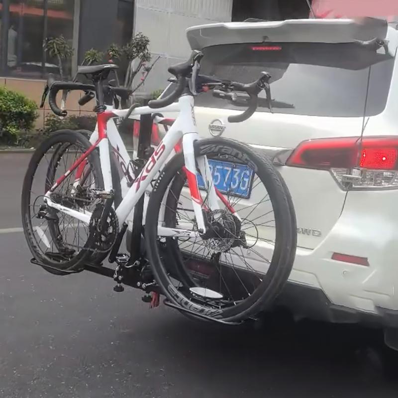 Car Mounted Bicycle Towing Frame Universal Rear Mounted Foldable Portable Suspension Mountain Bike Trailer Bicycle Support