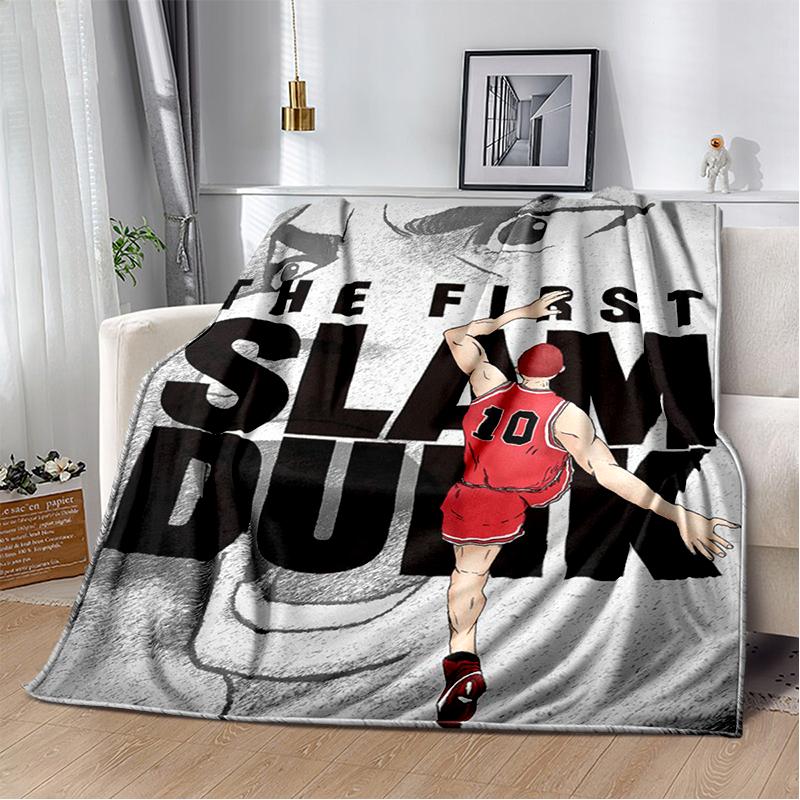 SLAM DUNK 29 Style New Cartoon SHOHOKU Basketball Anime Blanket,Soft Throw Blanket for Home Bedroom Bed Sofa Travel Cover Kids