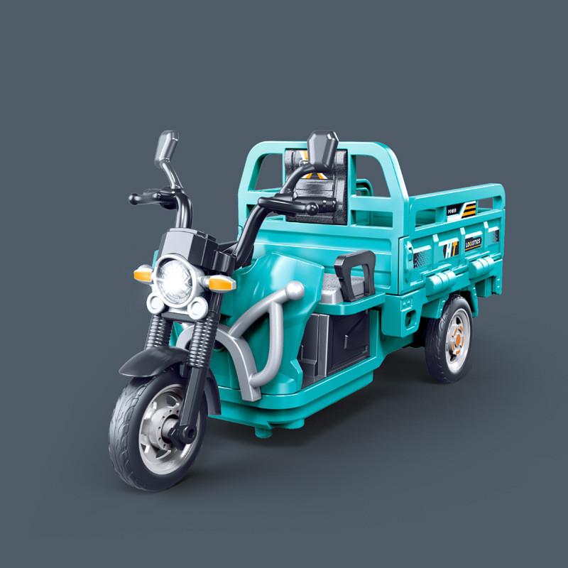 

Инерция Мальчики Пластиковый Мотоцикл Трехколесный Велосипед Игрушка Звук Свет Творческая Игра Дети зелёный