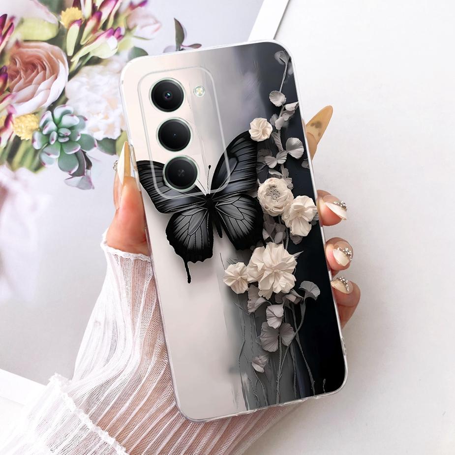 For Xiaomi Redmi 15 4G Case Redmi15 5G Beautiful Butterfly Painted Cover Soft Slim Phone Case For Xiaomi Redmi 15 5G Fundas Bags