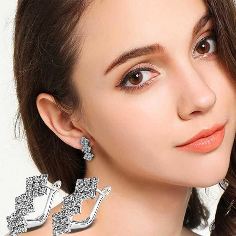 Sace Gems Classic Super Flash Zircon Earrings for Women Wedding Party Gifts