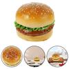 Artificial Burger Fake Bun Model Pu Realistic Burger Statue Artificial Sandwich