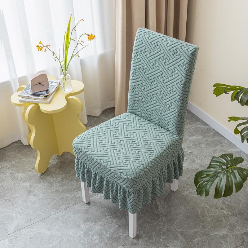 Household Chair Cover Cushion Backrest Integrated Dining Chair Cover Universal Bench Cover Seat Cover Elastic Dining Table Chair Cover