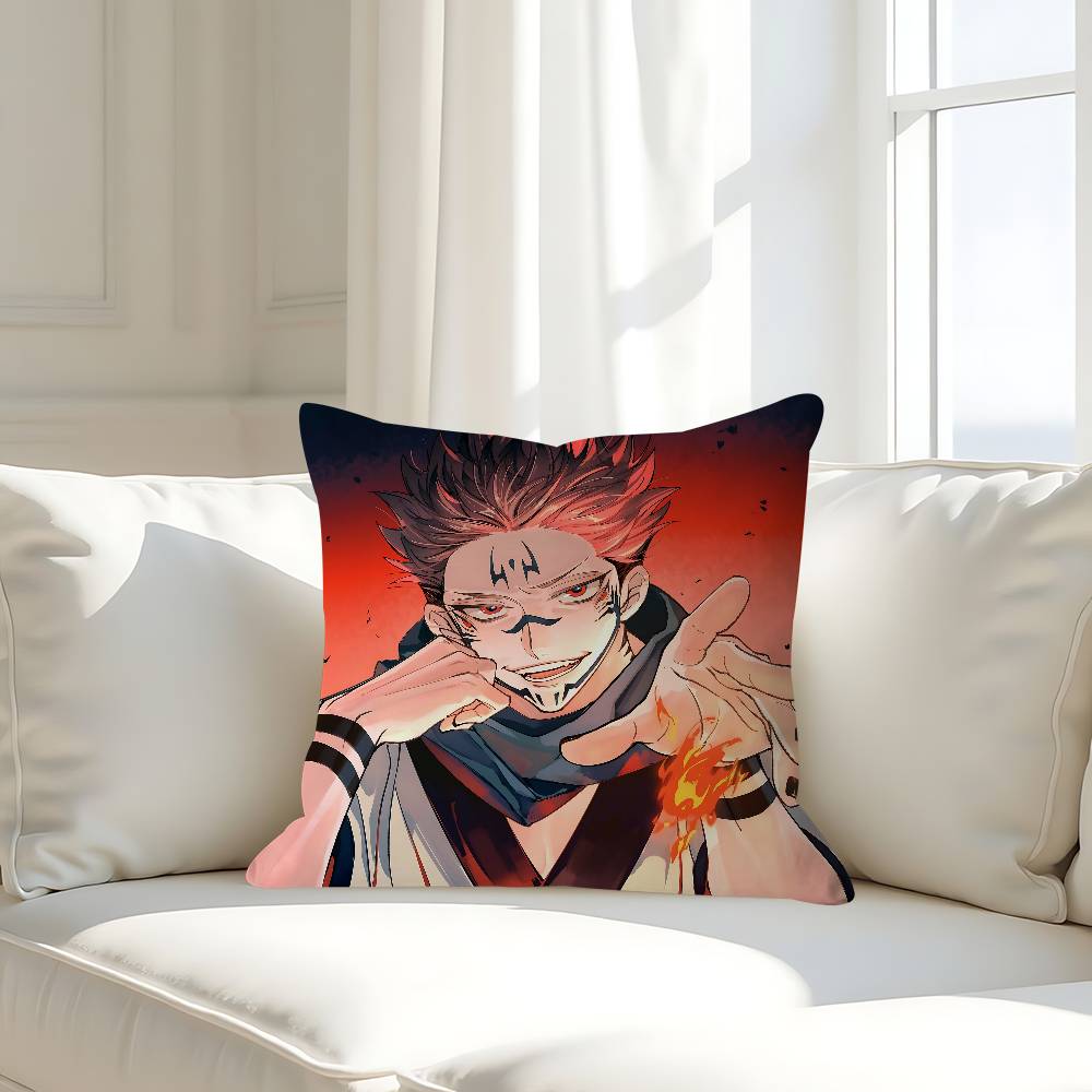 Аниме Наволочка Сукуна Съемная Моющаяся Наволочка – Мягкий Лен Для Всех Сезонов 16x16Inch