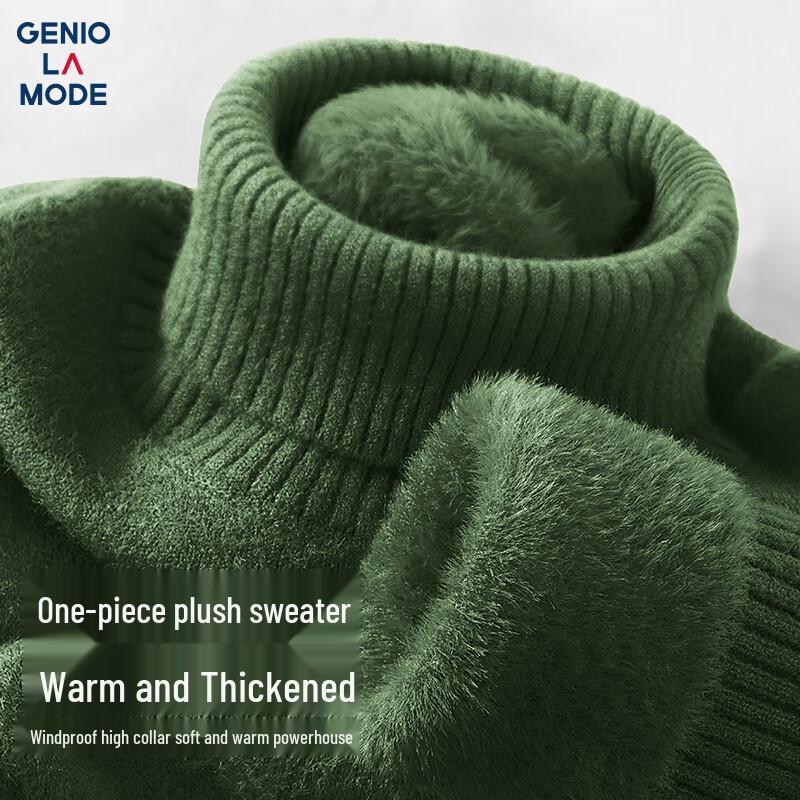 GENIOLAMODE Men's Winter Turtleneck Knit Sweater