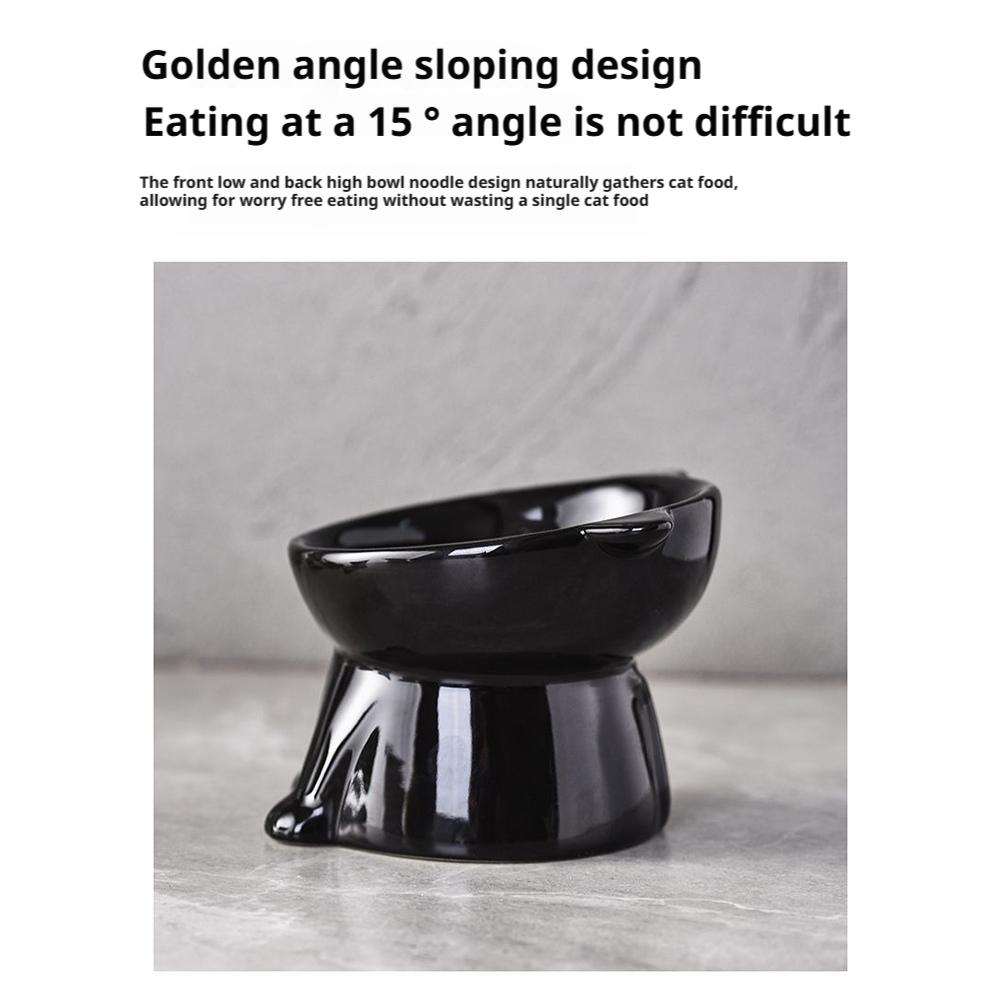 1 Pcs Cat Bowl Ceramic Cat Bowl Pet Bowl Pet Supplies Cat Bowl Dog Bowl Macaron Color New Cat and Dog Universal Pet Bowl