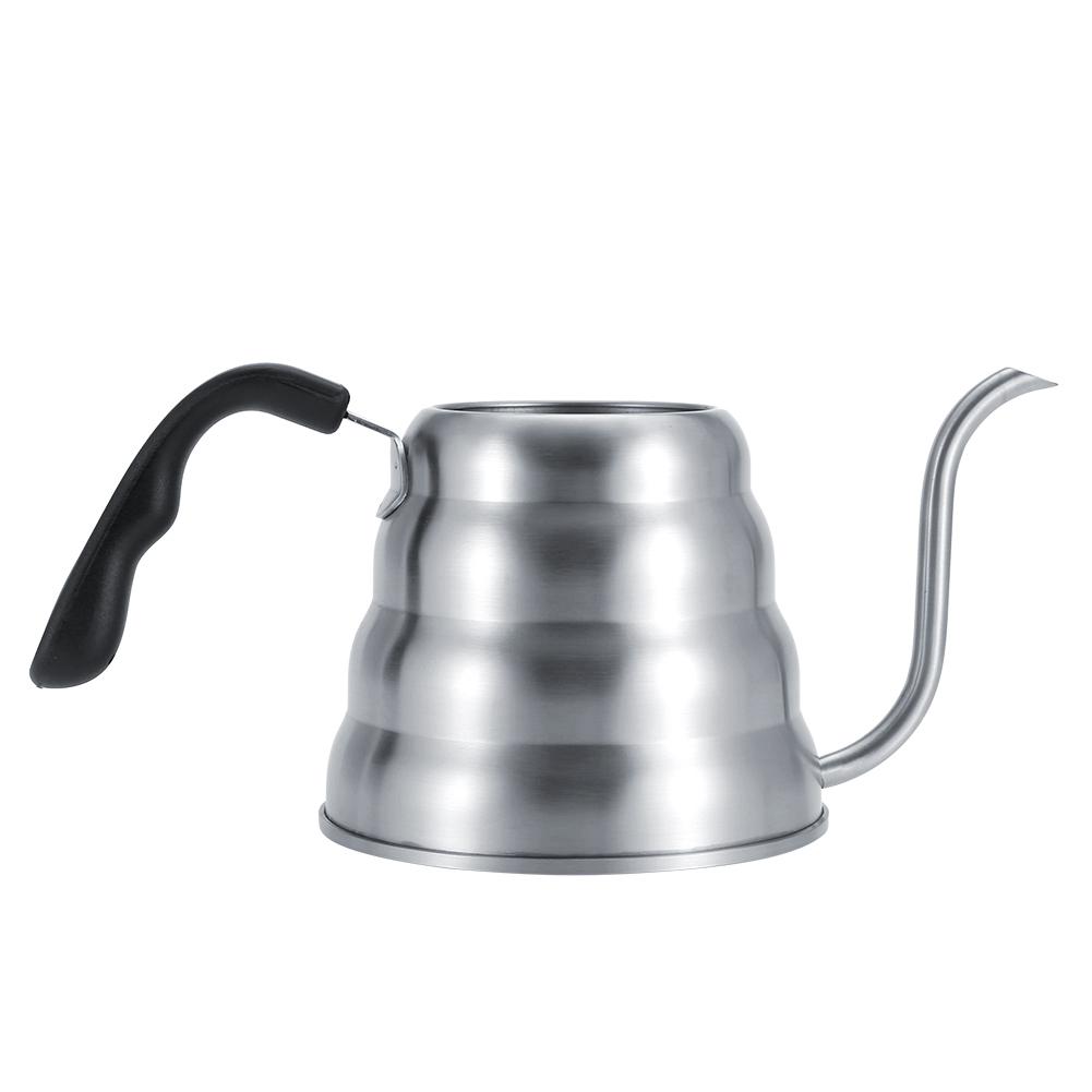 Stainless Steel Coffee Tea Pot Pouring Drip Kettle with Gooseneck and Built In Thermometer 1.2L