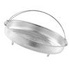 Pan Steaming Basket 22.5cm Universal Round Shape Stainless Steel Vegetable Steaming Basket
