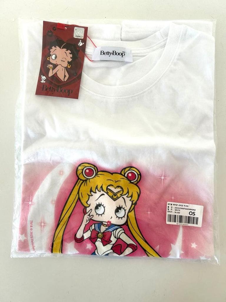 [USED] Betty Boop Sailor Moon-style T-shirt