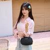 JYL TS Women's Sling Bags  Messenger Bag 005 Hand Hold Woven Rhombus Wave Texture Women Bag