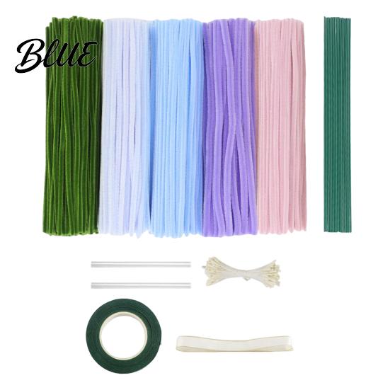 Assorted Pipe Cleaners Shaping Flowers Bouquets DIY for Crafts Pack Set Kit Flexible Making Accessories