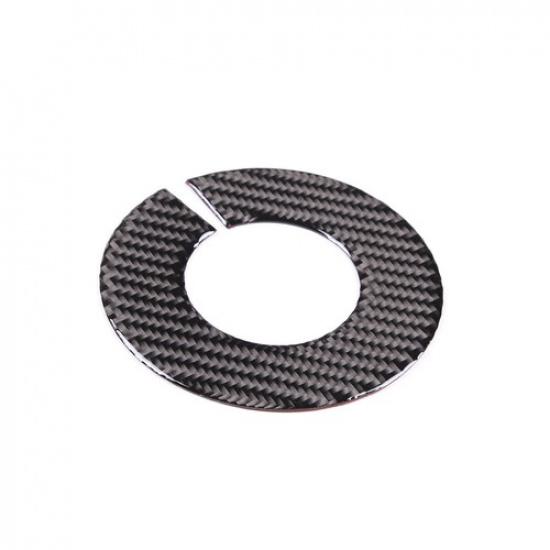 Carbon Fiber Steering Wheel  Ring Trim Cover For Abarth 595 2011-