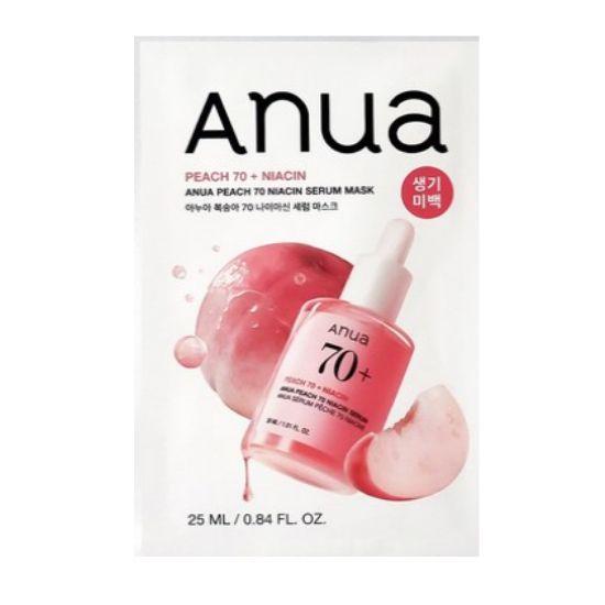 ANUA Peach 70 Niacin Serum Mask 25g × 10Sheets
