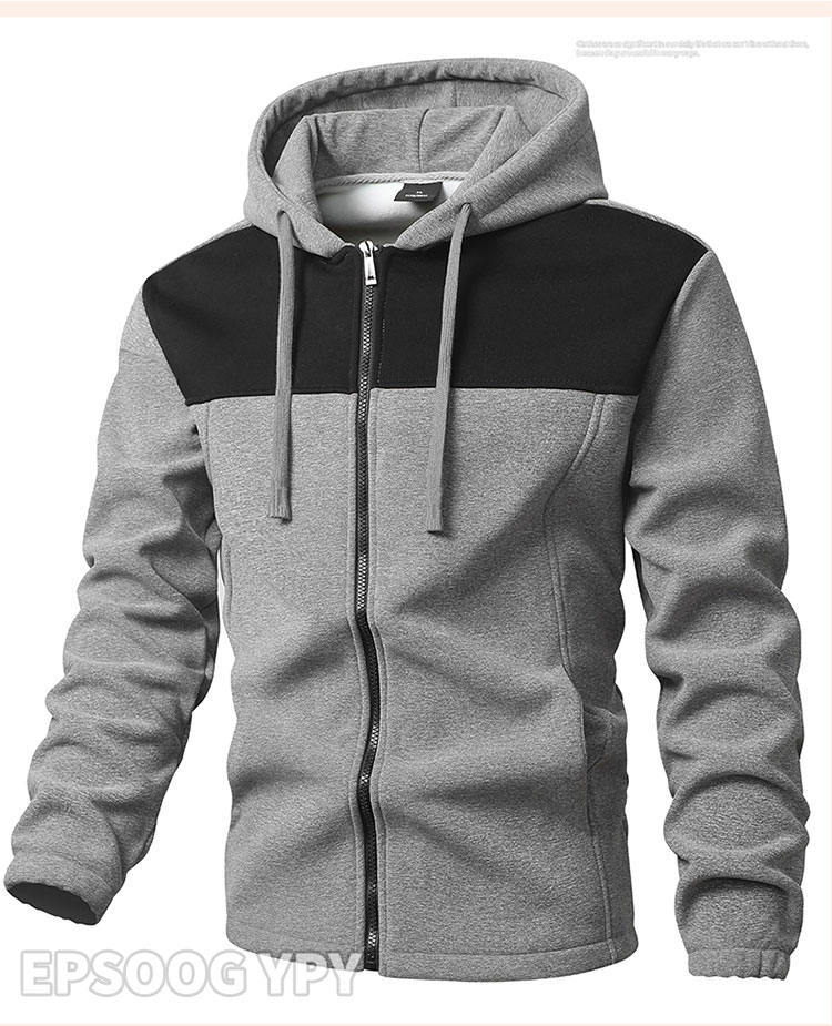 

Мужская осенне-зимняя мужская цветная утолщенная кардиган с капюшоном из австрийского бархата, повседневный свитер, мужская куртка 5XL темно-серого