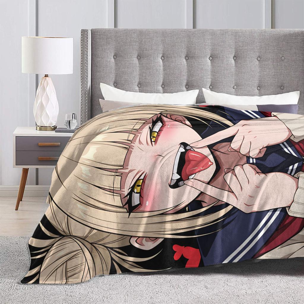 My Hero Academia Himiko Toga Warm Soft Blanket Camping Plush Bedding Throws Living Room Flannel Bedspread Sofa Bed Cover