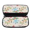 Practical Pencil Case in PU Leather with Protective Firm Shape for Daily Study and Commuting