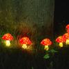 8-Pack/12-Pack/20-Pack Red Solar Mushroom Lamp, 8 Modes, Outdoor Waterproof, for Garden Decor, Christmas, Halloween, Yard, Lawn